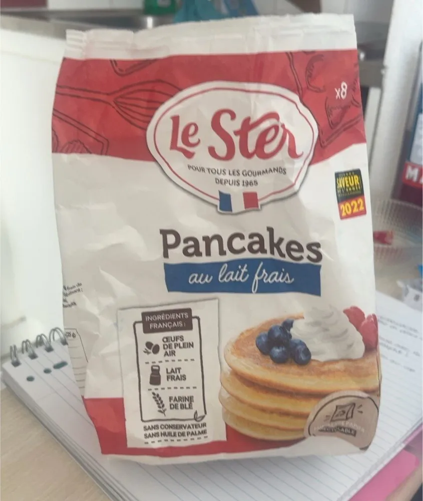 Pancakes au lait frais