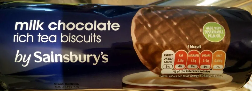 milk chocolate rich tea biscuits