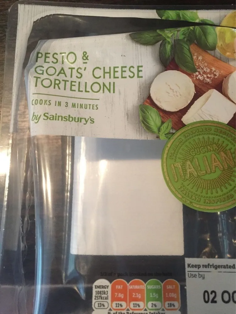 Pesto & Goats' Cheese Tortelloni