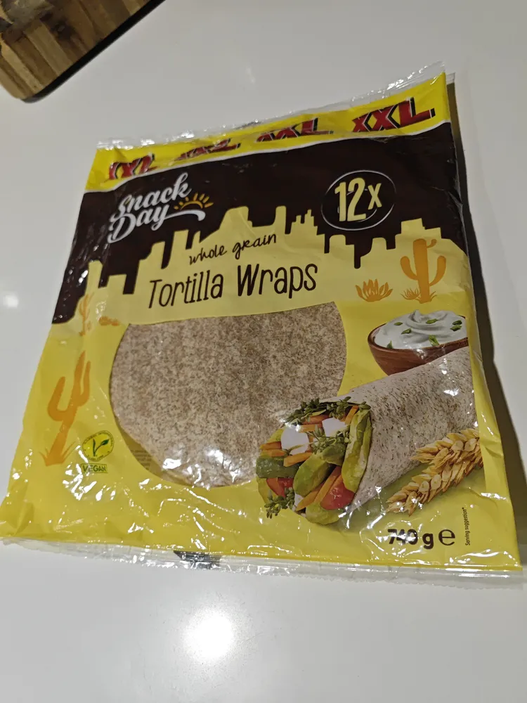 Whole Grain Tortilla Wraps 12x