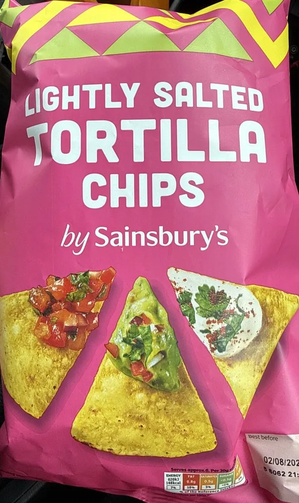 Lightly salted tortilla chips