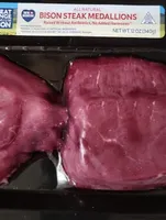 Bison steak medallions