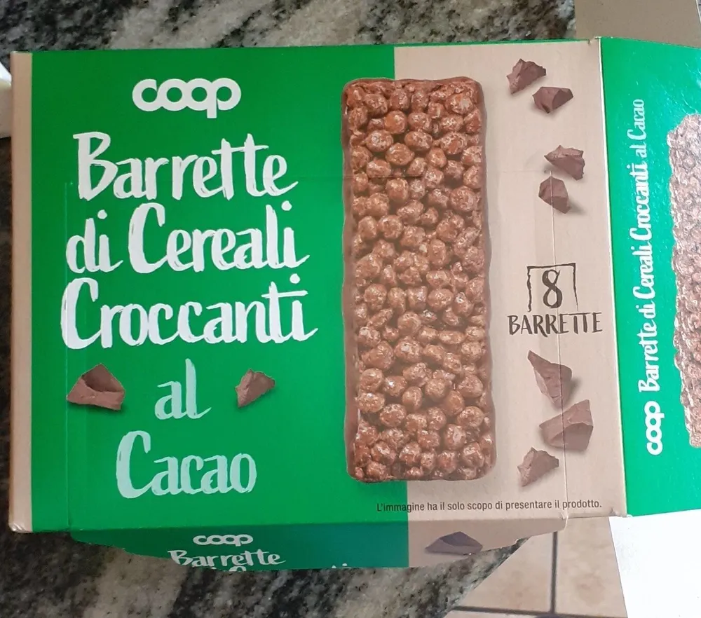 Barrette di cereali al cacao