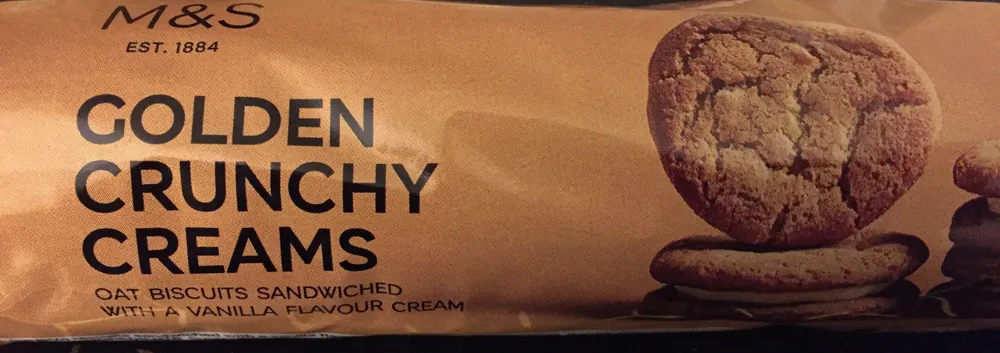 Golden crunchy creams