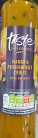 Mango and passionfruit coulis