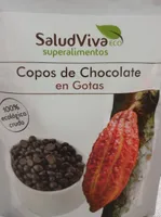 Copos de chocolate en gotas