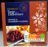 Orange & Cranberry Pudding
