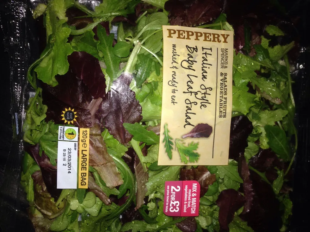 Italian style babyleaf salad