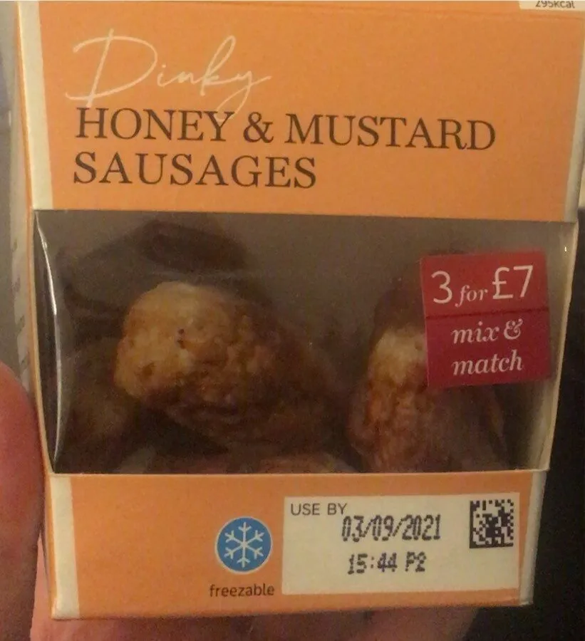Dinkey Honey & Mustard Sausages