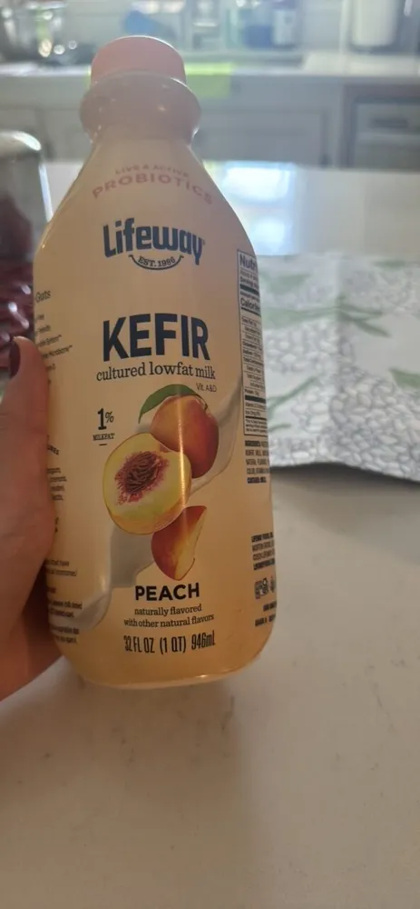 KEFIR cultured lowfat milk PEACH