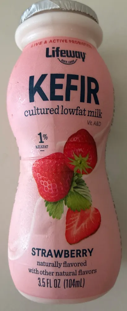 KEFIR cultured lowfat milk (strawberry)