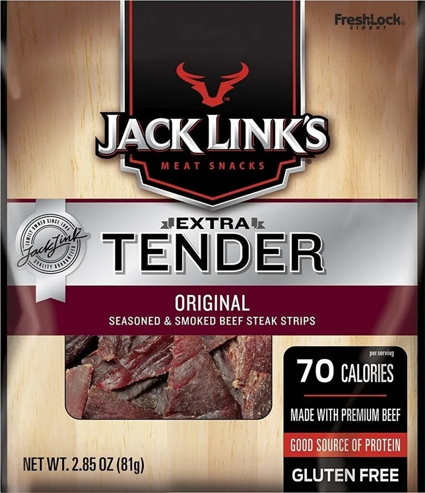 Jack links extra tender steak strips original