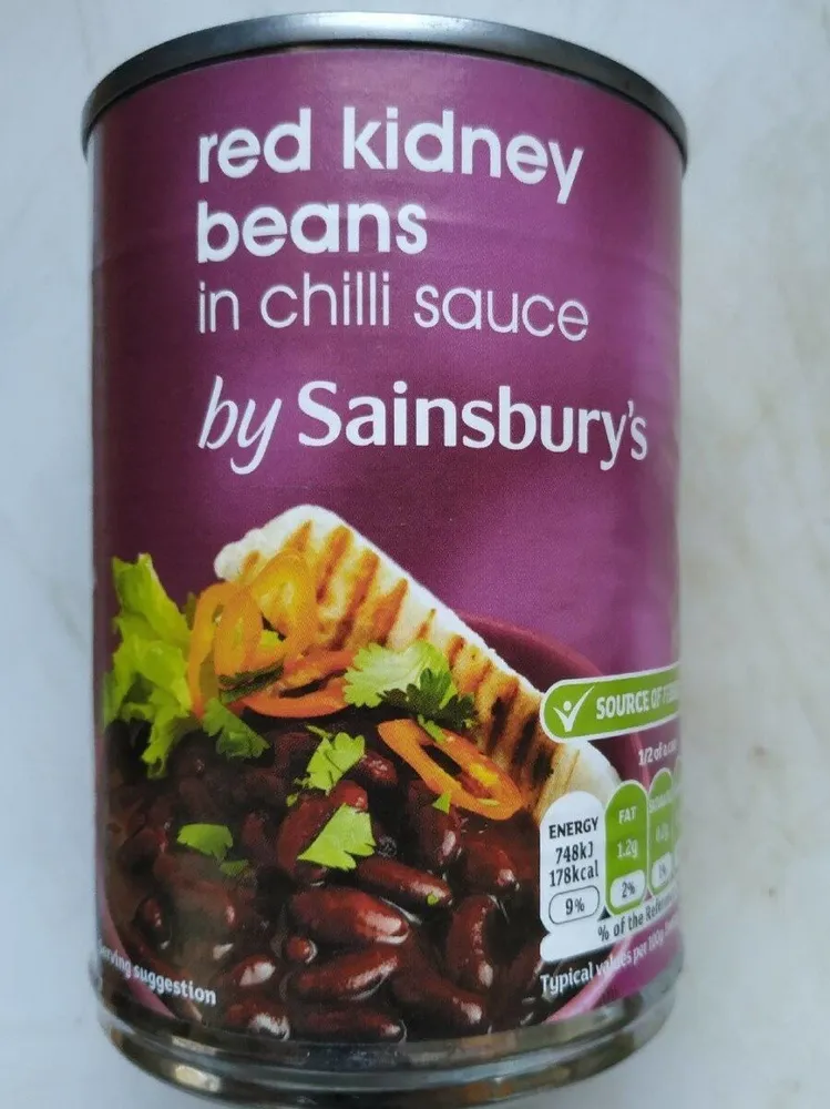 red kidney beans in chilli sauce