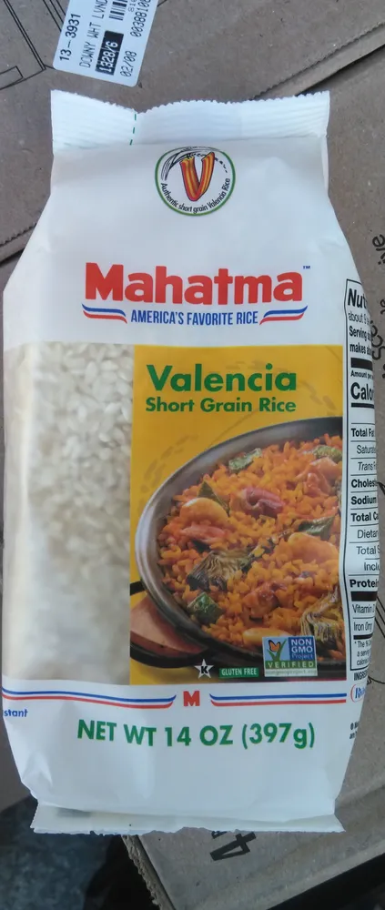 Valencia short grain rice