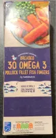 Breaded Omega 3 Pollock Fillet Fish Fingers
