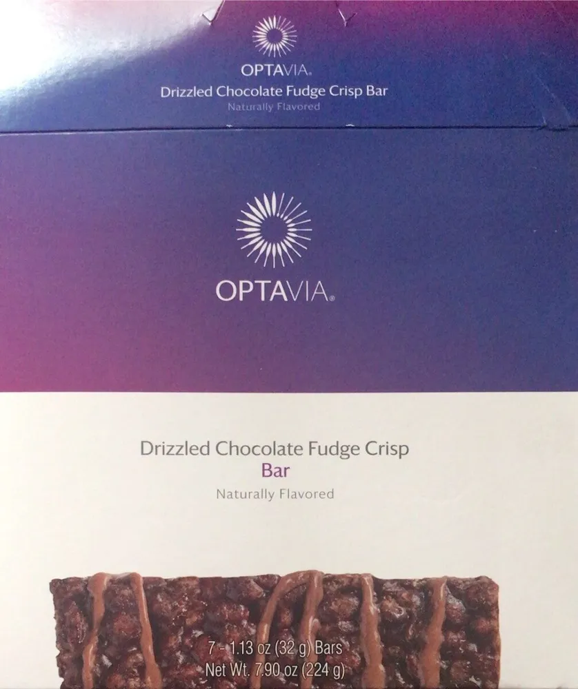 Drizzled Chocolate Fudge Crisp Bar