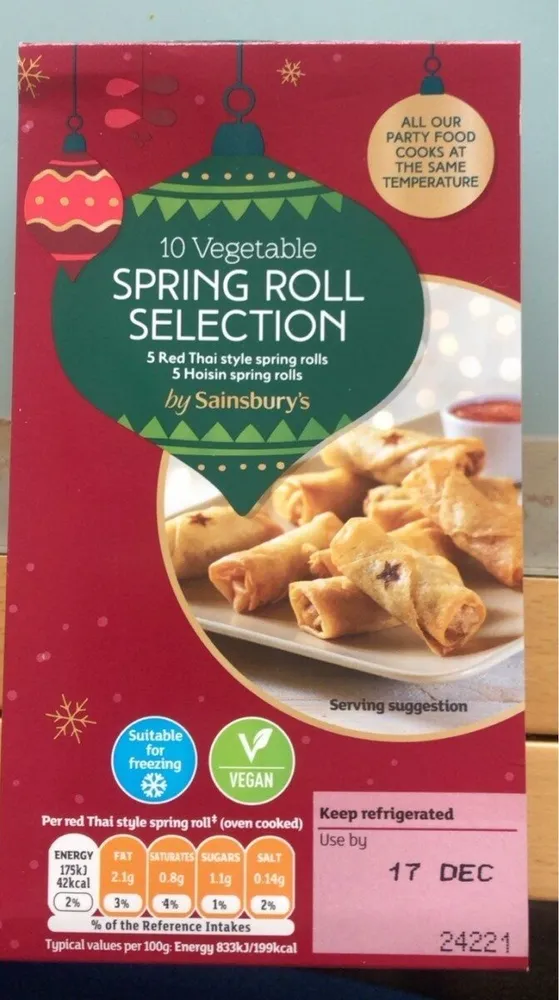 Vegetable spring rolls