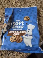Mini soft baked cookies, chocolate chip