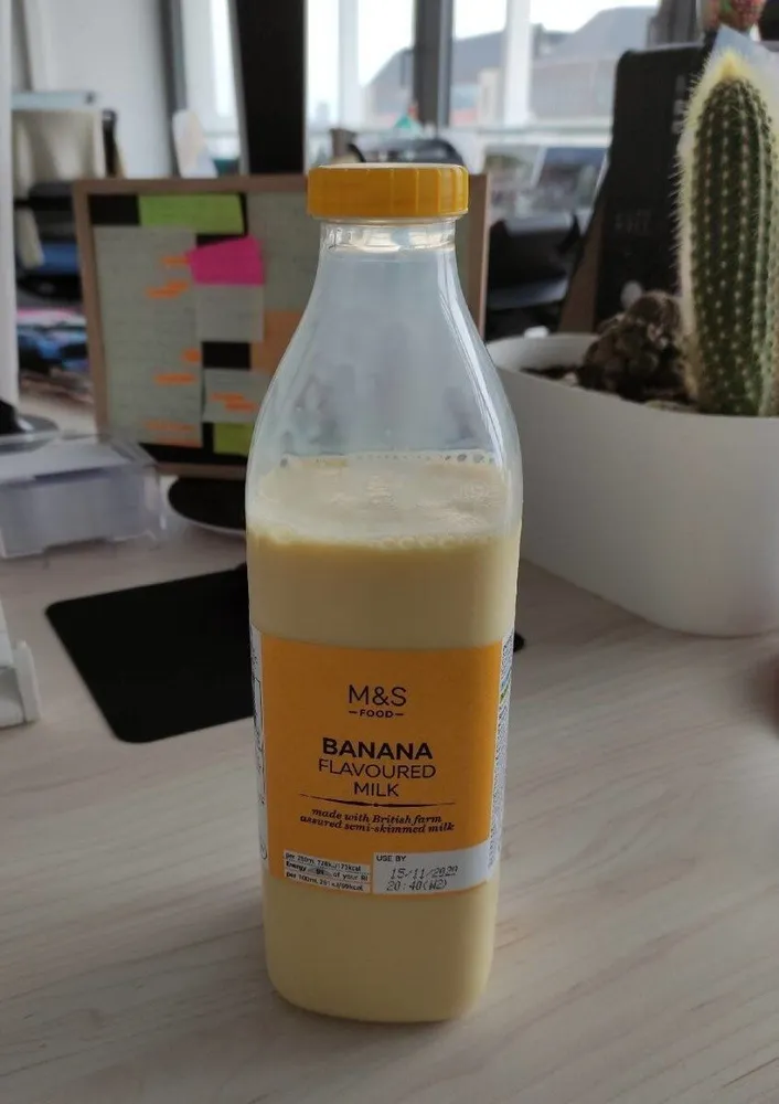 Banana flavoured milk