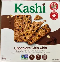 Chocolate Chip Chia 7-Grain & Quinoa bars.  Made in 🇨🇦 from domestic & impotant ingredients. Prepared for…