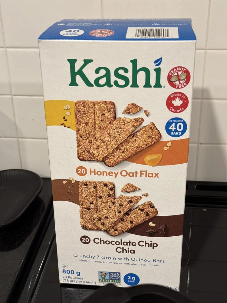 Variety: Chocolate Chip Chia & Honey Oat Flax 7-Grain with Quinoa bars.