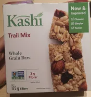 Whole grain bars trail mix