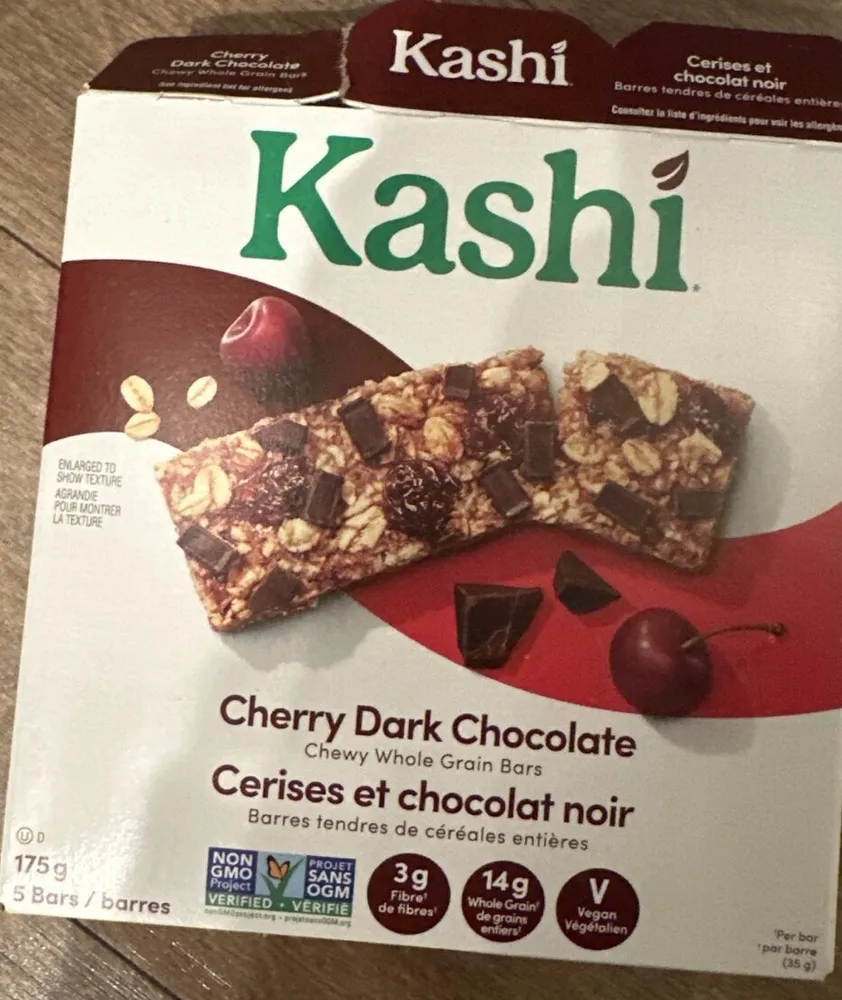 Cherry Dark Chocolate, Chewy whole-grain bars