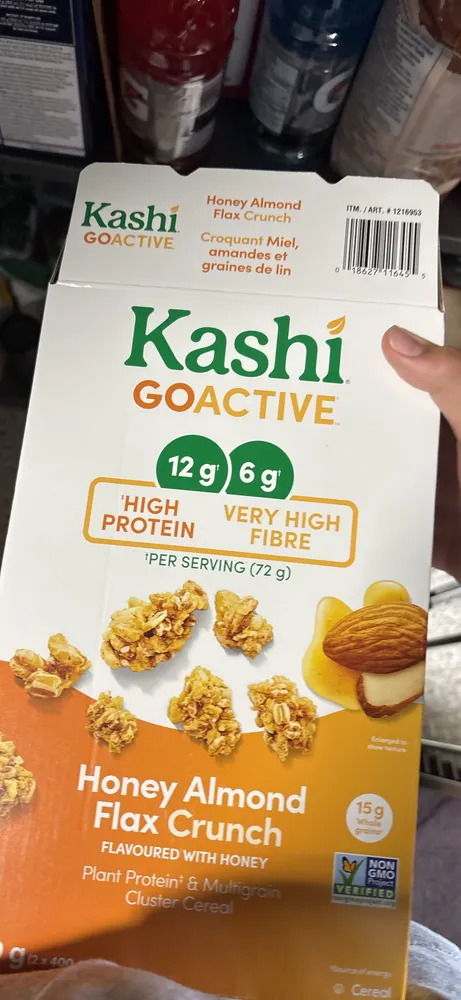 Honey Almond Flax Crunch Plant Protein & Multigrain Cluster Cereal