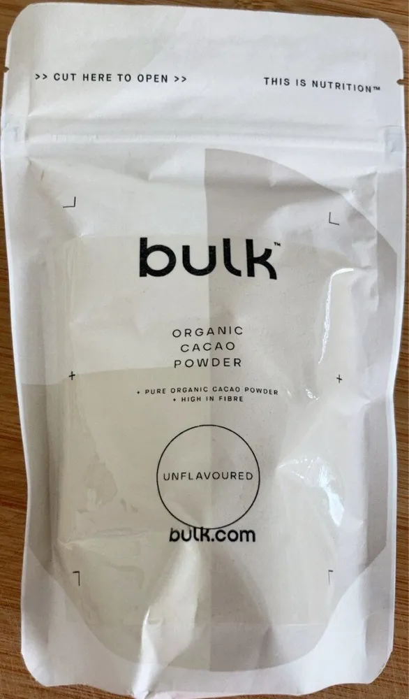 Organic cacao powder