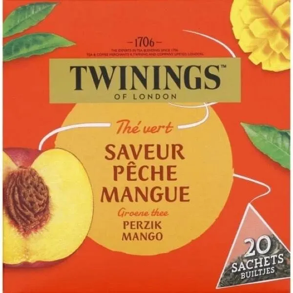 Thé vert - saveur Pêche Mangue