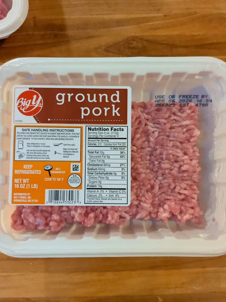 ground pork