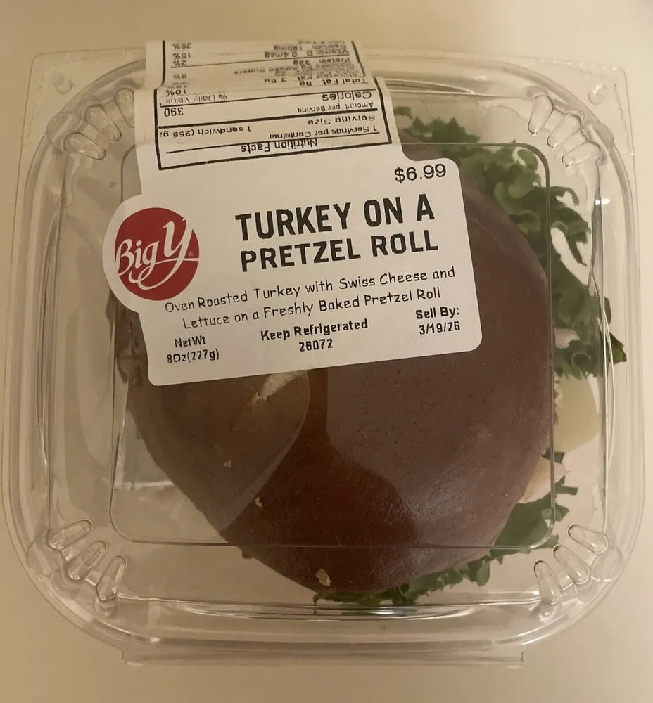 Turkey On A Pretzel Roll
