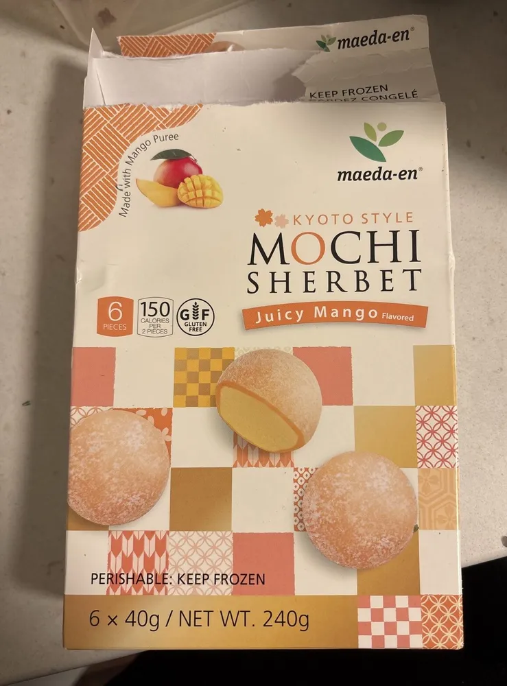 Mochi mango sherbet
