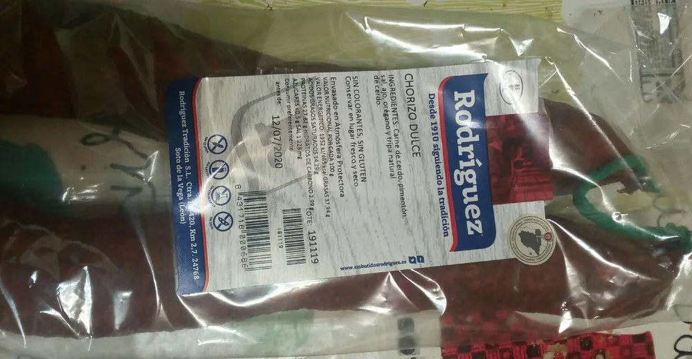 Chorizo dulce