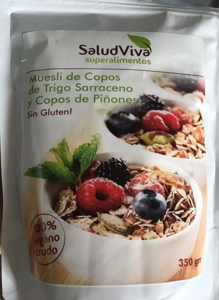 Muesli de Copos de Trigo Sarraceno y Copos de Piñones