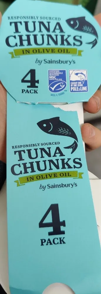 Tuna chunks in olive oil