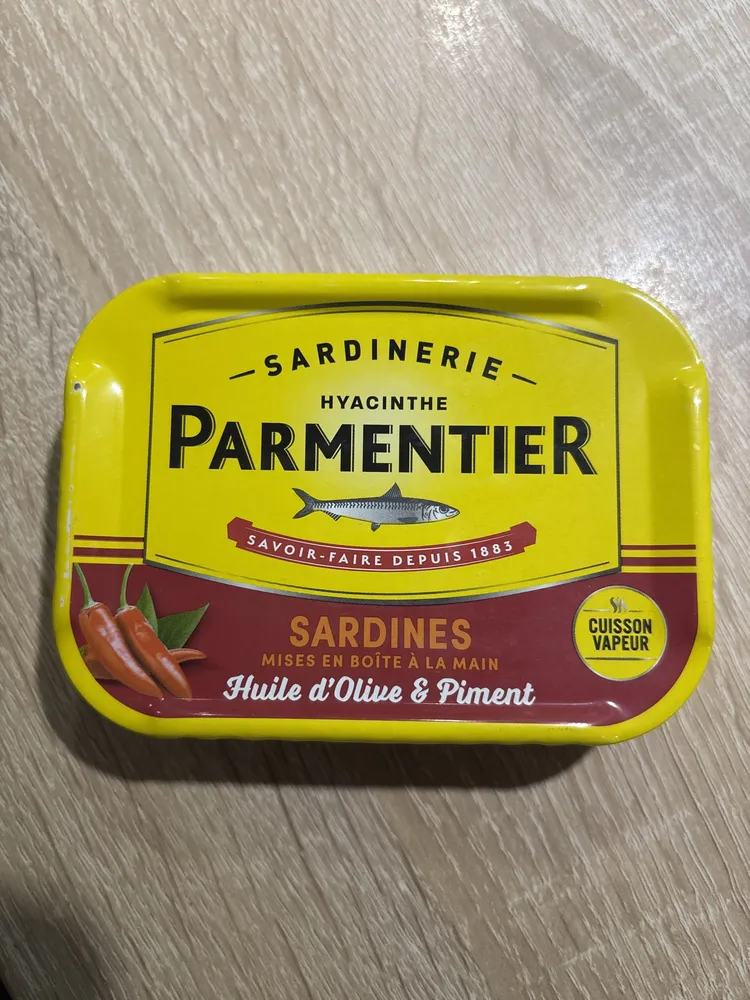 sardines à l’huile d’olive et au piment