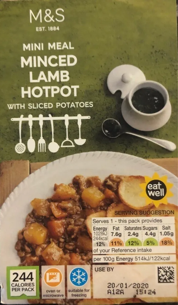 Minced lamb hotpot