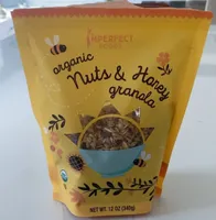Organic nuts and honey granola