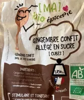 Gingembre confit allégé en sucre