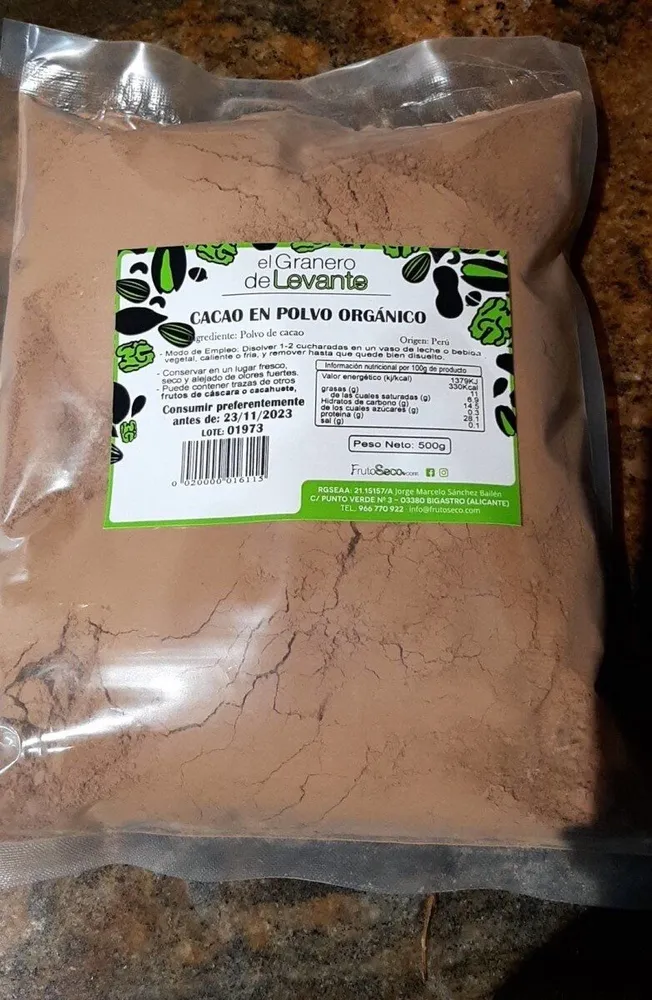 Cacao en polvo orgánico
