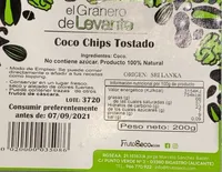 Coco chips tostado