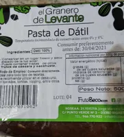Pasta de datil