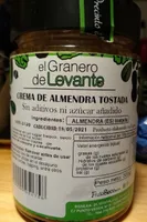 Crema de almendra tostada