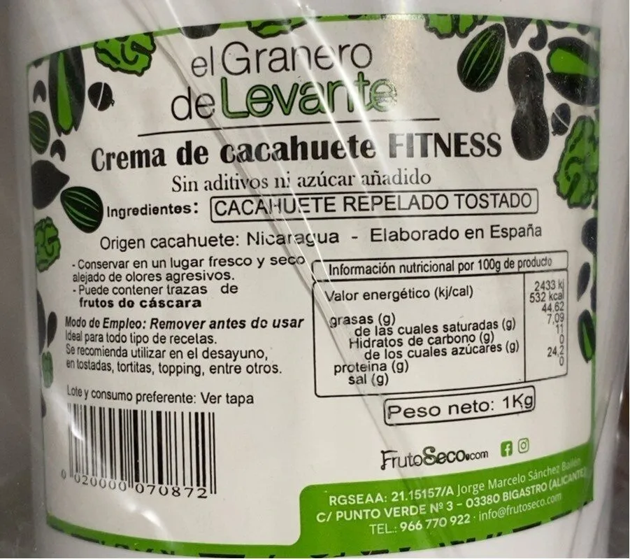 Crema de cacahuete