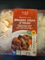 Braised steak and mash