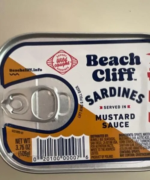 Sardines Served in Mustard Sauce