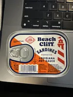 Sardines served in Louisiana Hot Sauce