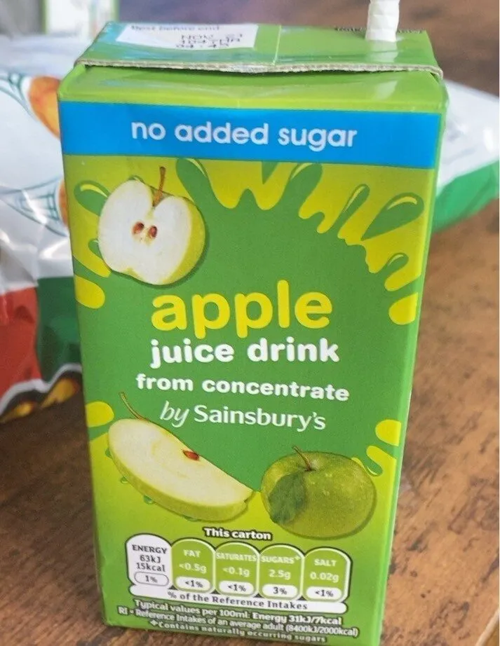 Apple juice drink