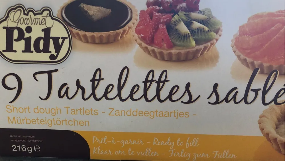 9 tartelettes sablées